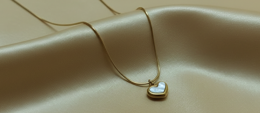 Pearly Heart Necklace