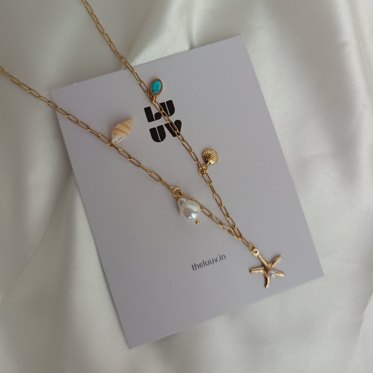 Ocean charm necklace