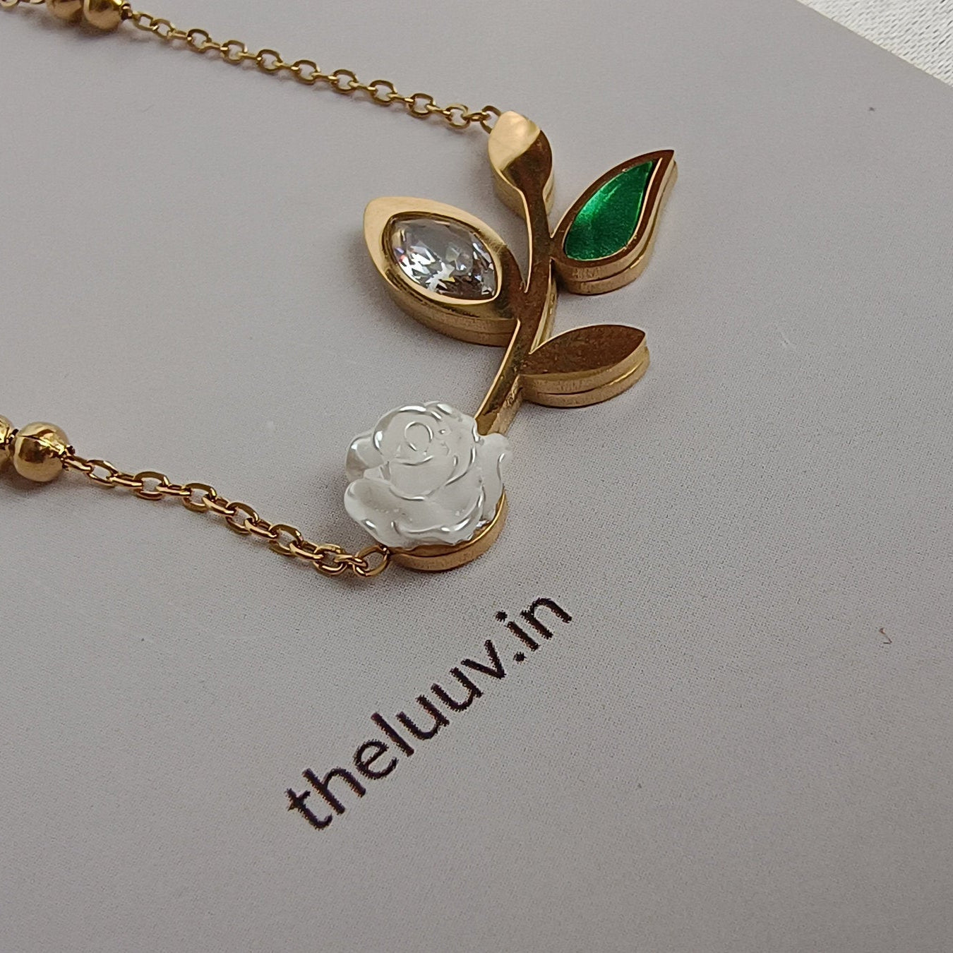 Rose Flower necklace